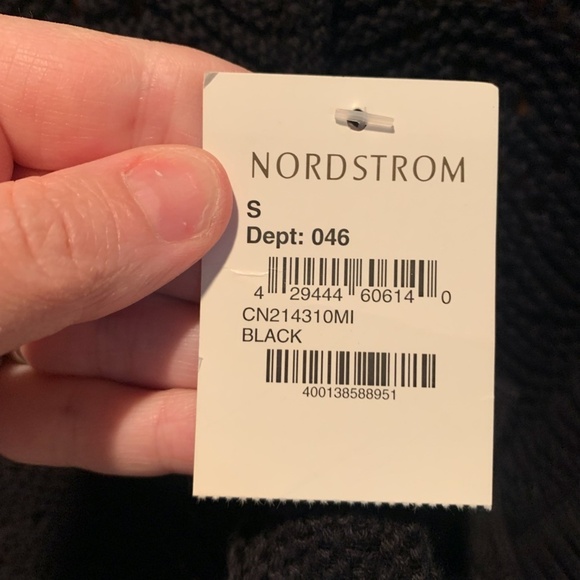 Caslon Open Knit Open Front Cardigan in Black Small NWT - Picture 5 of 7